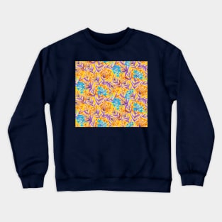 Colorful Yellow Hydrangea Crewneck Sweatshirt